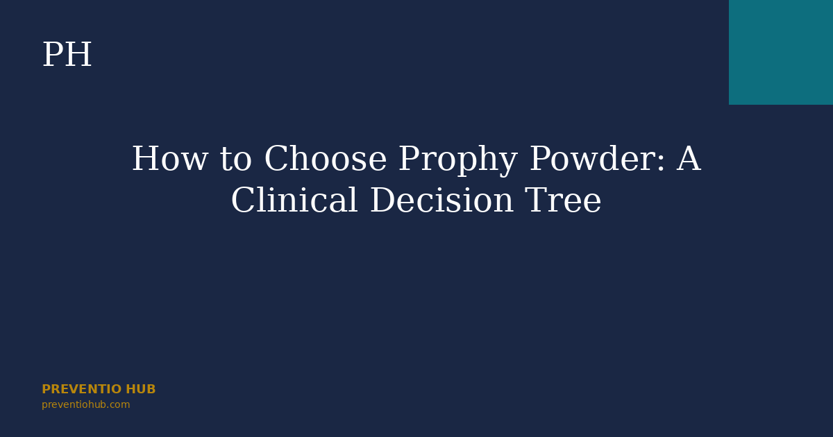 Prophy Menu How to Choose Prophy Powder | Preventio Hub